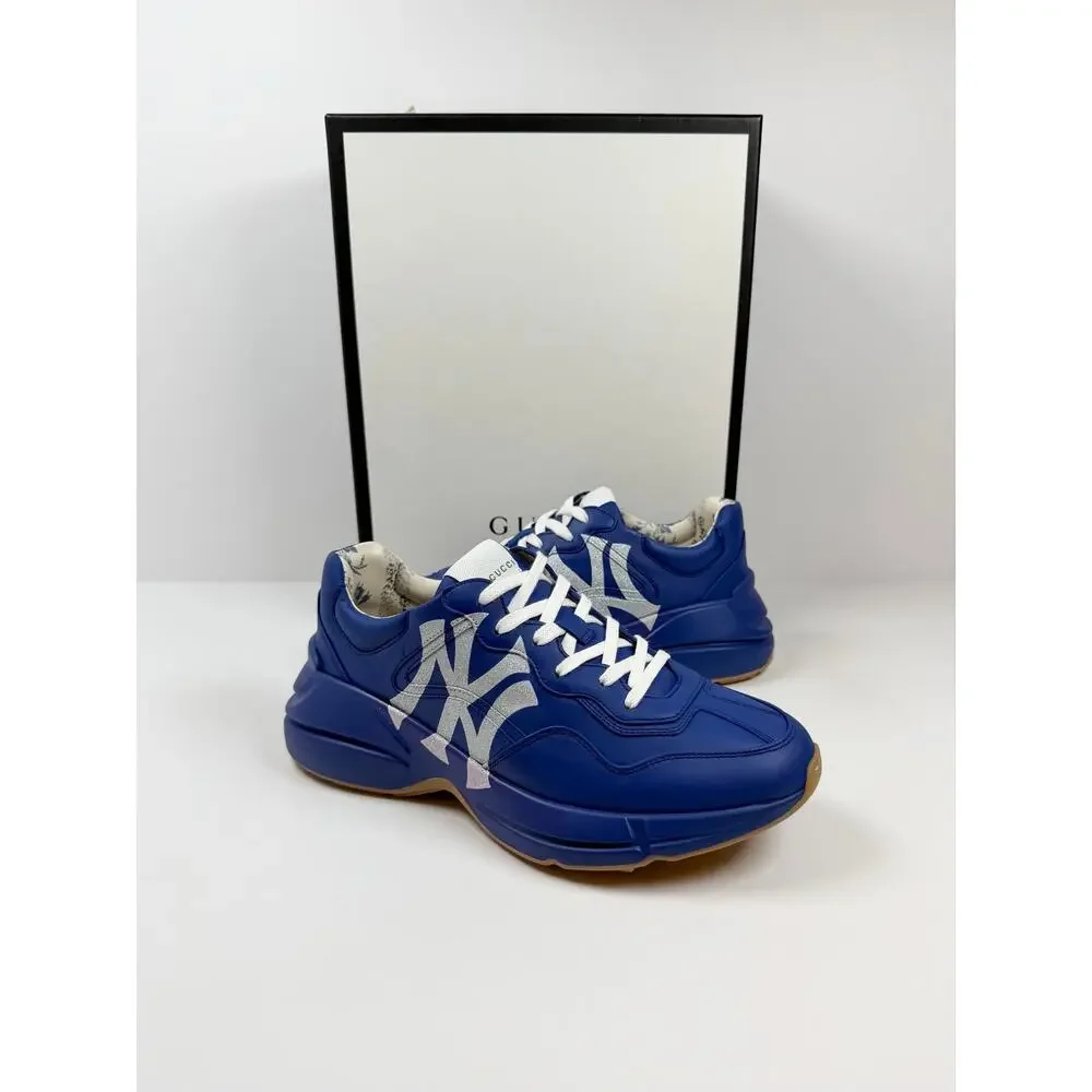 Size 8US - Gucci Rhyton NY Yankee Blue NEW